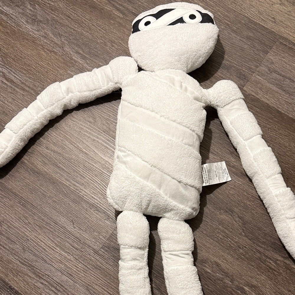 White Plush Mummy Reptile Toy